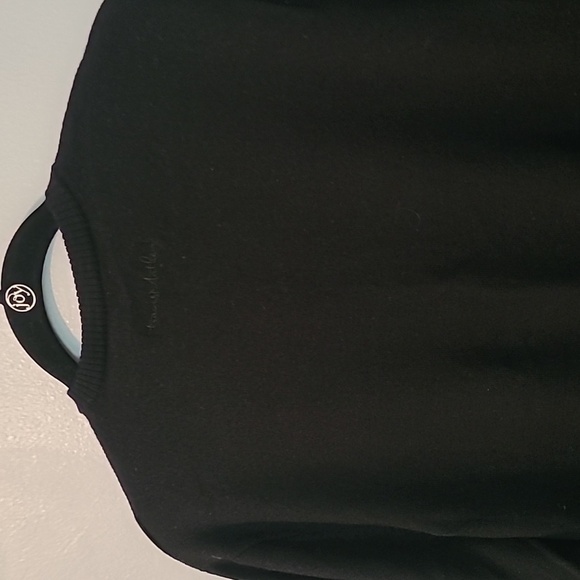 Travis Matthew Merino Wool V-neck Long Sleeves Black Sweater Men's L Casual Fall - Picture 9 of 14